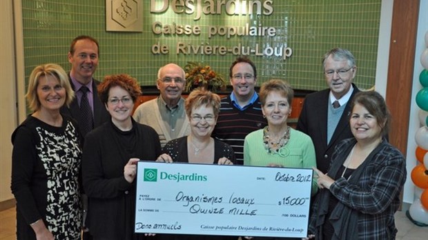 La Caisse de Rivière-du-Loup remet 15 000$ à des organismes et institutions du milieu