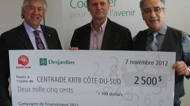 Un don de 2 500 $ pour Centraide