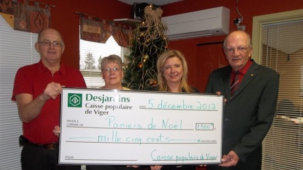 La Caisse populaire Desjardins de Viger contribue aux paniers de Noël