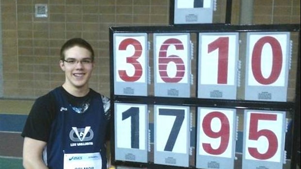 Carl Colmor établit un record provincial