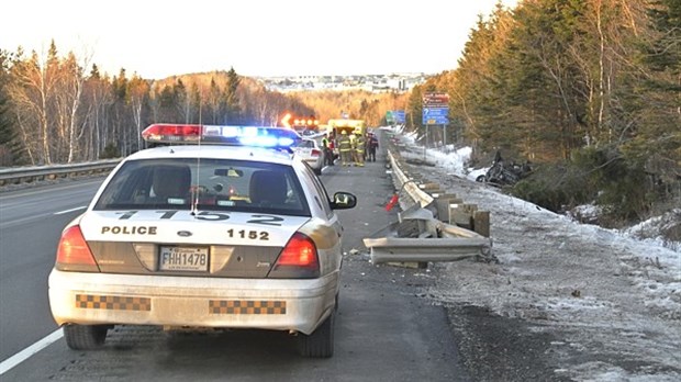 Spectaculaire accident sur l’autoroute 20