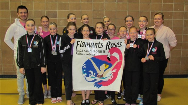 Belle performance des Flamants roses