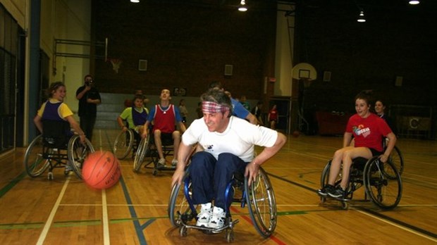 Match amical en fauteuil roulant
