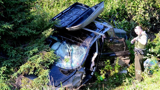 Violente sortie de route à Saint-Honoré