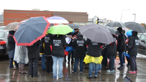 Manifestation des RSG à Rivière-du-Loup lundi