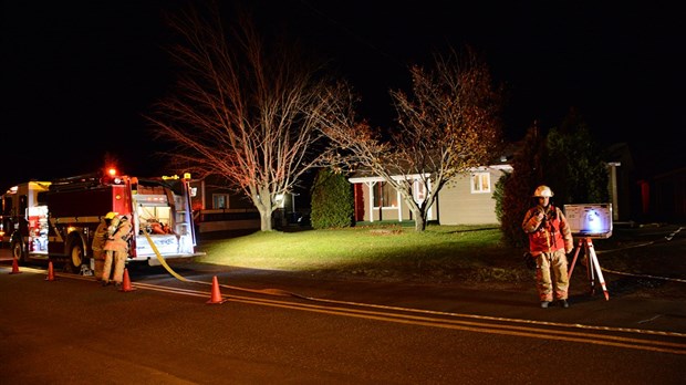 Intervention incendie à Rivière-du-Loup… pour une buche