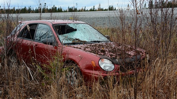Sortie de route sur l’autoroute 20 à L’Isle-Verte