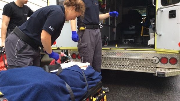 Simulation de situation d’urgence au parc des Chutes