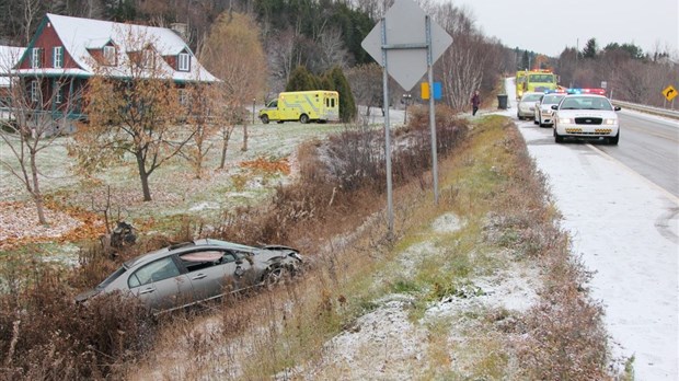 Perte de contrôle sur la route de la Montagne