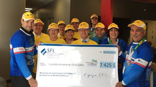 Le Centre financier SFL du Littoral remet 7 425 $ à l’ACEQ