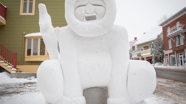 Les gagnants du concours de sculptures sur neige