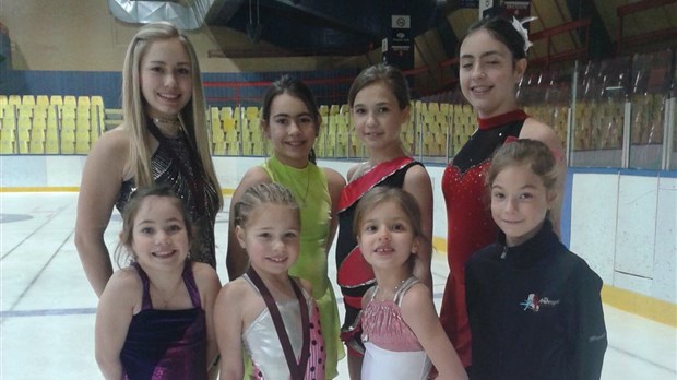Les patineuses des Arabesques à La Pocatière