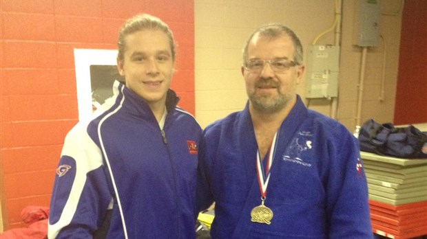 Mario et Adam Landry, judokas père et fils