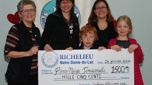 Le Club Richelieu partenaire des Perce-Neige du Témiscouata