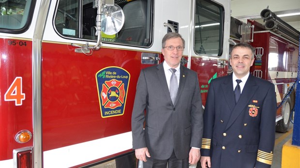 Rivière-du-Loup améliore sa cote en protection incendie