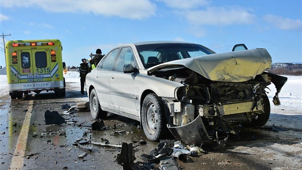Collision frontale à Cacouna