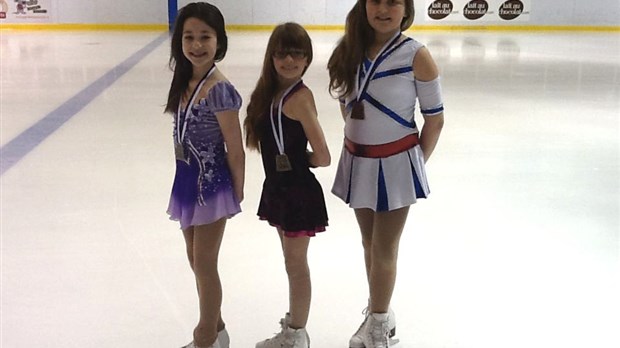 Trois patineuses de Trois-Pistoles ont étincelé à Matane