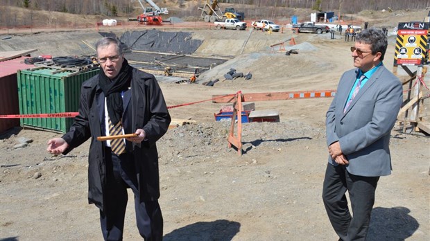 La construction de l’usine de biométhanisation en cours