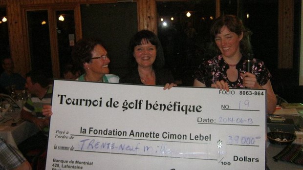 39 000$ pour la Fondation Annette Cimon LeBel