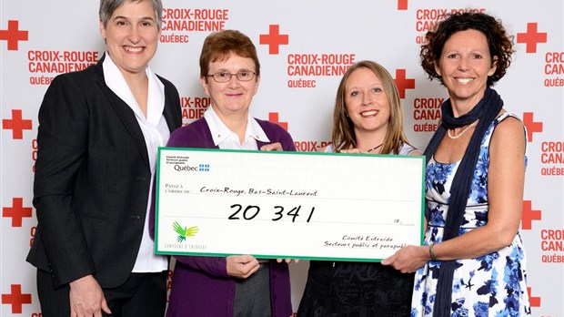 20 341$ pour la Croix-Rouge au Bas-Saint-Laurent