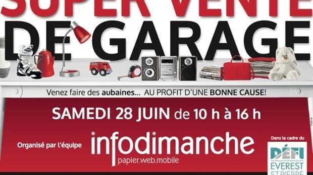 Super vente de garage chez Info Dimanche