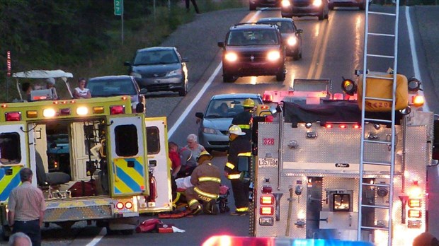 Une sortie de route fait trois blessés à Rivière-Bleue