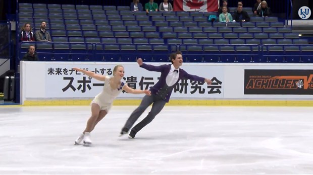 Charlie Bilodeau et Julianne Séguin au 1er rang à l'issue du programme court [VIDÉO]