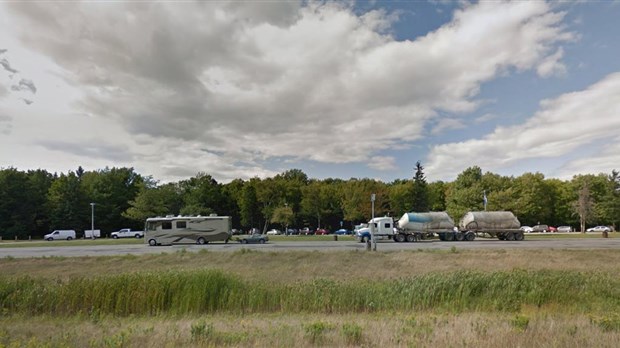 Travaux aux haltes routières de Saint-Philippe-de-Néri sur l’autoroute 20
