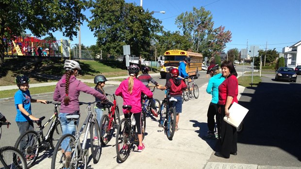 En vélo à lʼÉcole La Croisée