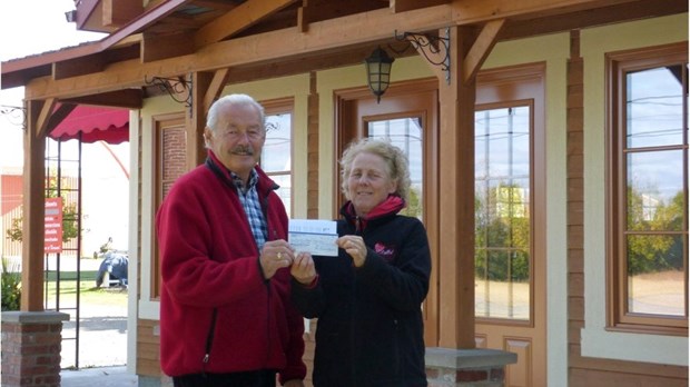 1 200$ remis à la Fondation de la Maison Desjardins des soins palliatifs du KRTB
