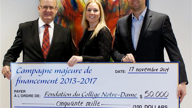 Aliments ASTA remet 50 000 $ à la Fondation du Collège Notre-Dame