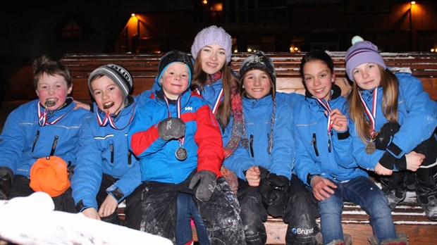 Huit podiums pour les jeunes skieurs du Mont Saint-Mathieu