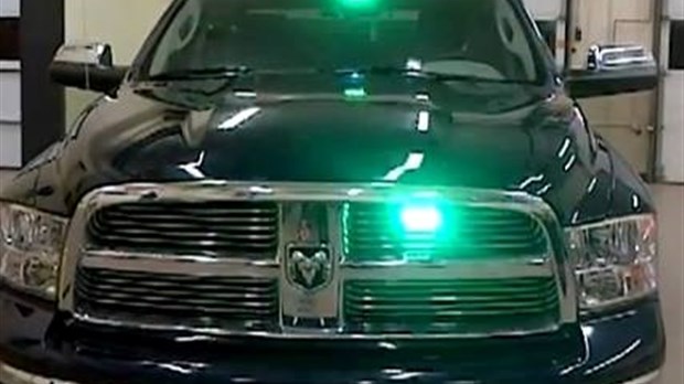 Le gyrophare vert, une question de visibilité