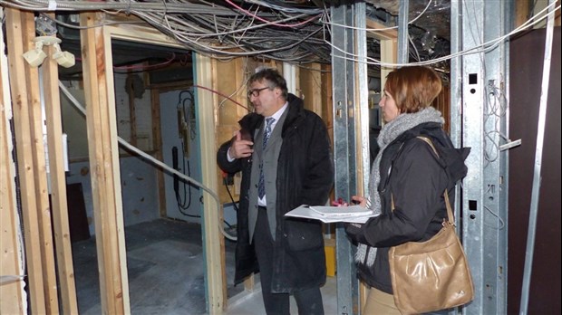 Dégât d'eau: les travaux avancent à l'hôtel de ville