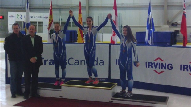 2 médailles d’or pour Roxann Thériault en patinage de vitesse