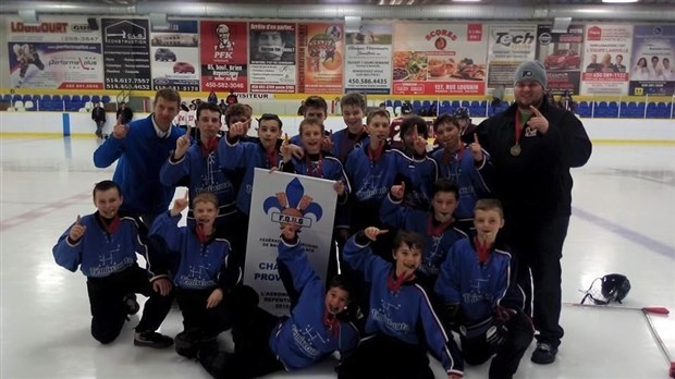 Ballon sur glace: 3 bannières provinciales au Témiscouata