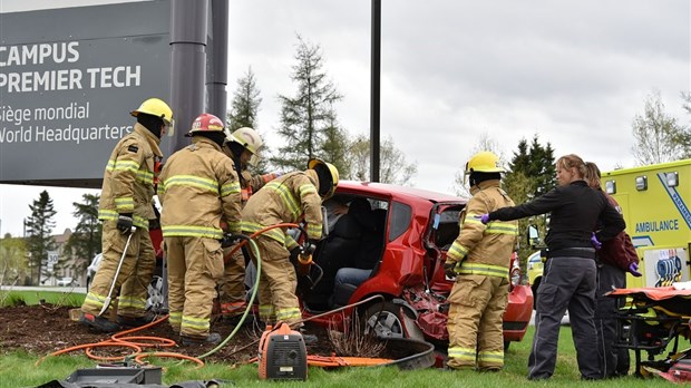 Spectaculaire collision à Rivière-du-Loup