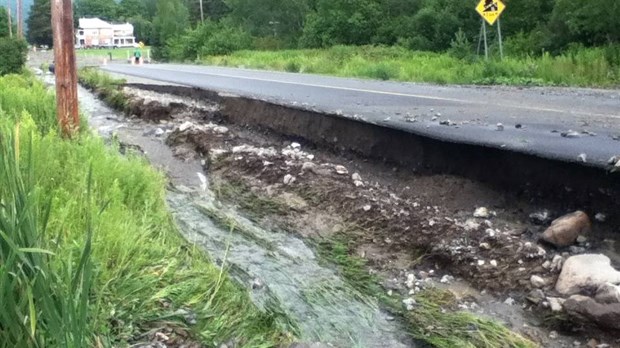 L'eau fait des dégâts à Pohénégamook