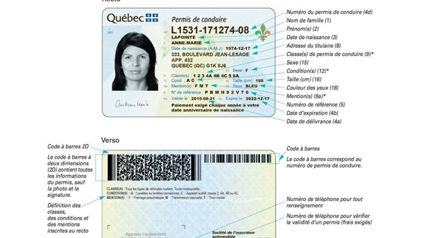 Nouveau permis de conduire plus sécuritaire