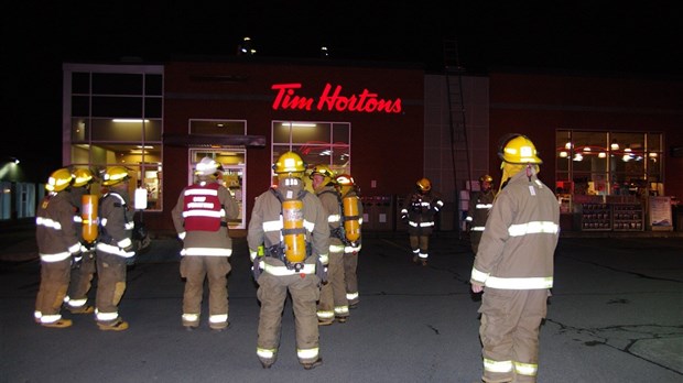 Fumée au Tim Hortons de Saint-Antonin