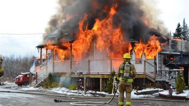 Incendie majeur à Saint-François-Xavier-de-Viger