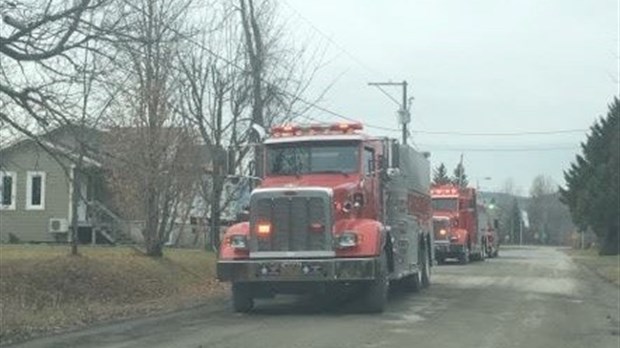 Intervention incendie à Dégelis