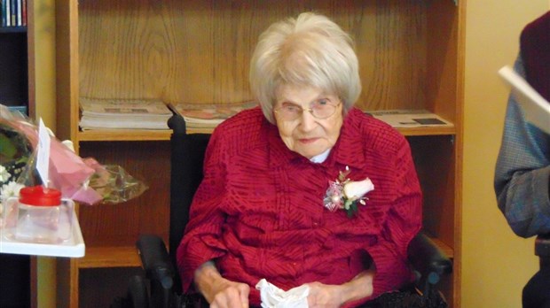 Mme Sémelda Dubé Lavoie a fêté ses 105 ans
