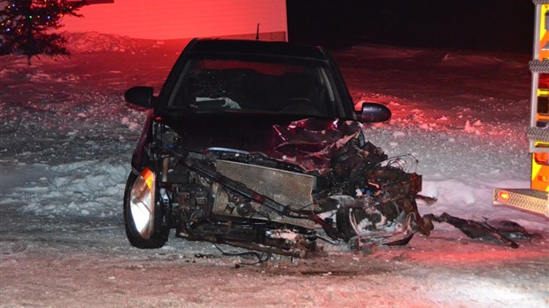 Collision sur la rue de l’Église à Cacouna