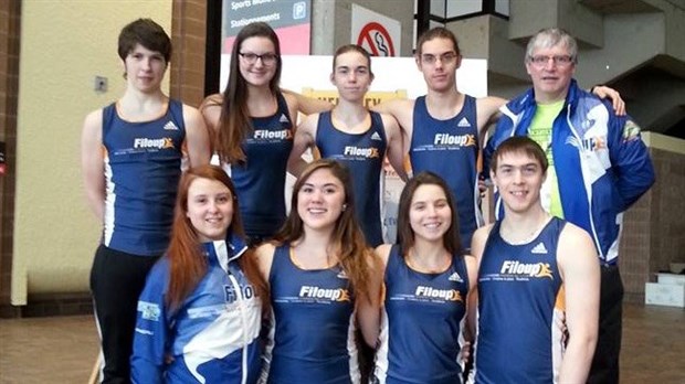Les athlètes du club Filoup se distinguent au Championnat canadien d’athlétisme en salle