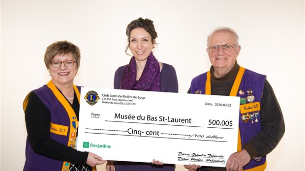 Don du Club Lions de Rivière-du-Loup