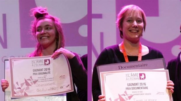 Deux étudiantes de l’ÉMCV du Cégep lauréates au festival du film De l’âme à l’écran 2016  