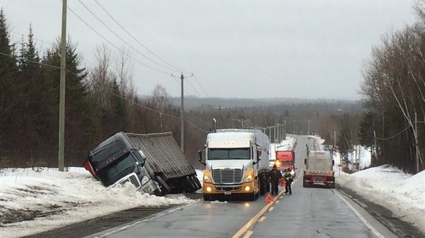Sortie de route sur la route 289