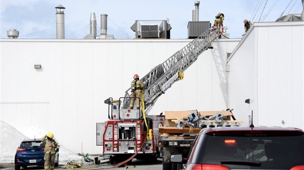Intervention incendie à l'usine de Viandes duBreton