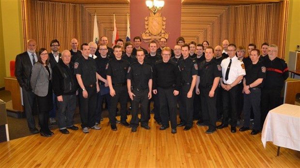 Remise des diplômes de formation en sécurité incendie à la Ville de Trois-Pistoles
